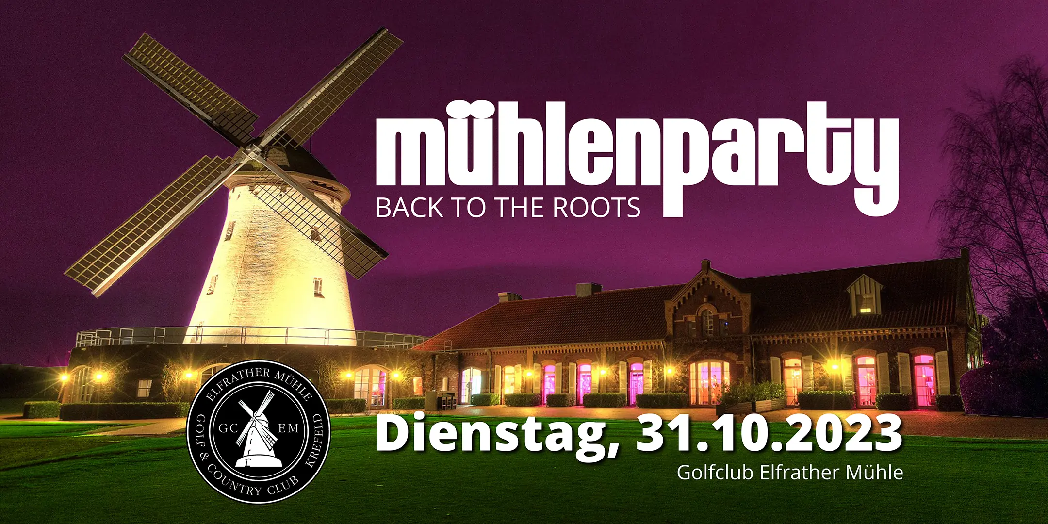 Mühlenparty Plakat Okt. 2023